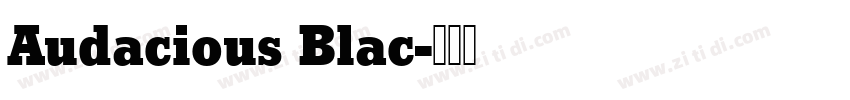 Audacious Blac字体转换